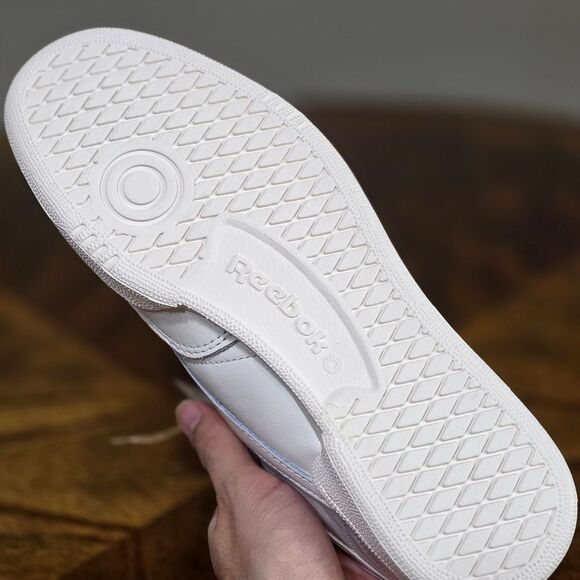 Reebok Club C 85 White Black Leather Shoes Classic Sneakers Women's 10 Brand New - Picture 13 of 16